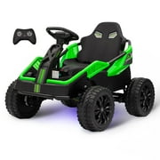 Roll over image to zoom in\n24V Ride On Truck Car, Electric Utv Car with Remote Control, 4 Shock Absorbers, Safety Belt, 16'' Wide Seat, Music, 4WD Power Ride-On 4x200W Motors Cars for Kids